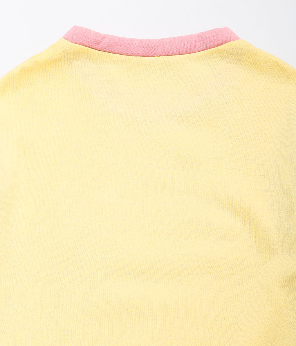 VINTAGE CLOTHING''1980's LE COQ SPORTIF C/N SWEATSHIRT'' (YELLOW×GREEN)