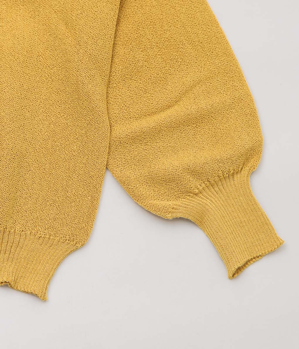 FANNI LEMMERMAYER ''2PLY V-NECK PULLOVER PLANE BELL SLEEVE'' (693 (YELLOW))