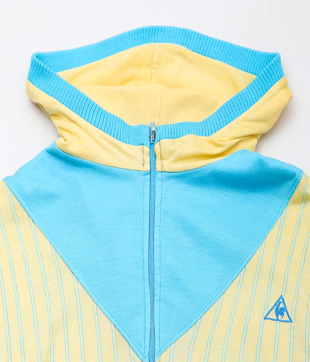 VINTAGE CLOTHING''1980's LE COQ SPORTIF ZIP HOODIE'' (YELLOW×BLUE)