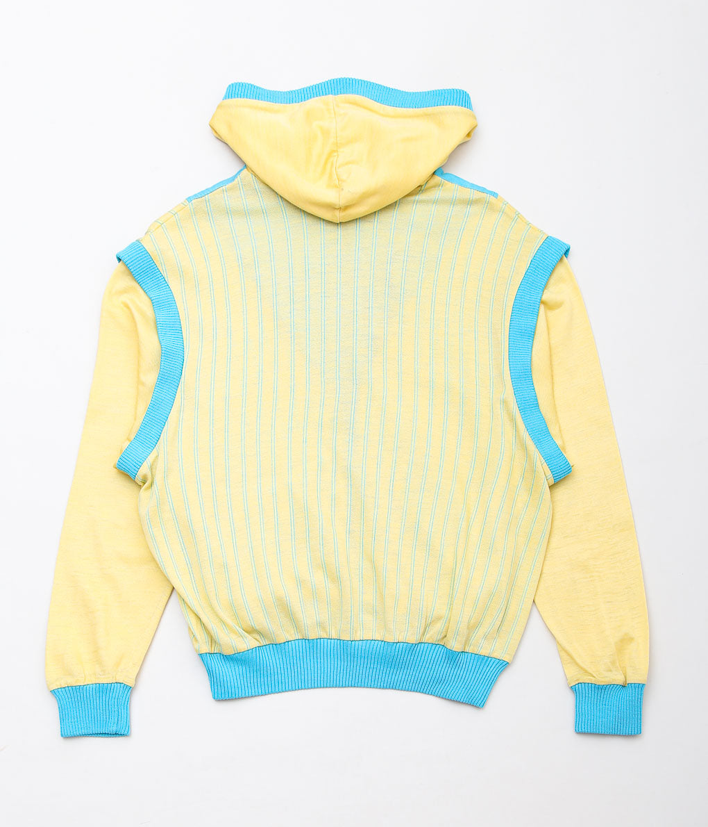 VINTAGE CLOTHING''1980's LE COQ SPORTIF ZIP HOODIE'' (YELLOW×BLUE)