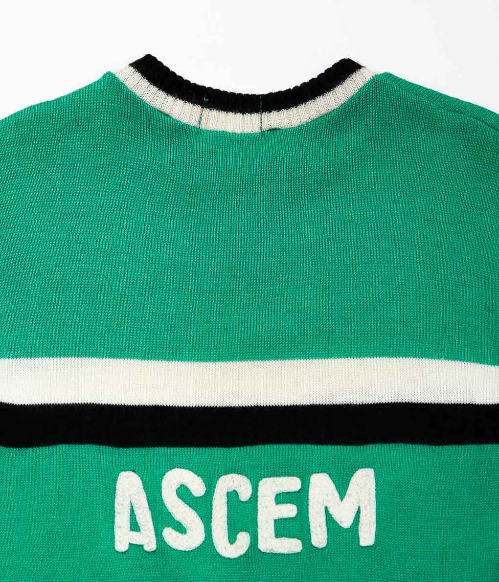 VINTAGE CLOTHING''1950~60's CYCLING WOOL JERSEY'' (GREEN)