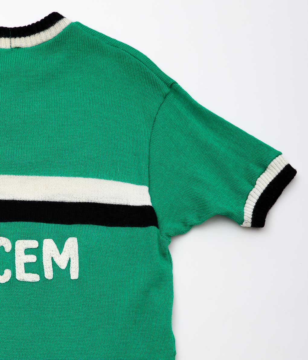 VINTAGE CLOTHING''1950~60's CYCLING WOOL JERSEY'' (GREEN)