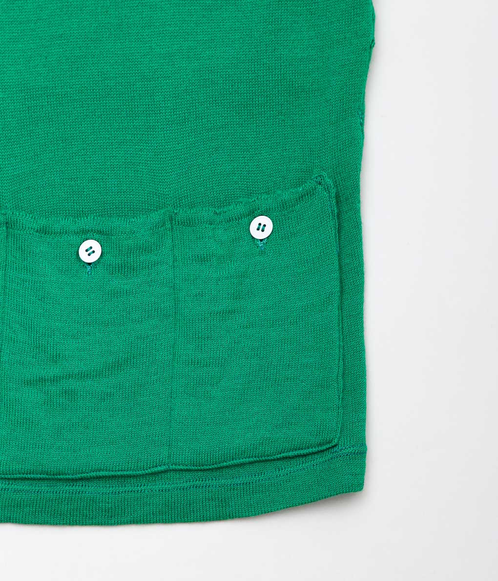 VINTAGE CLOTHING''1950~60's CYCLING WOOL JERSEY'' (GREEN)