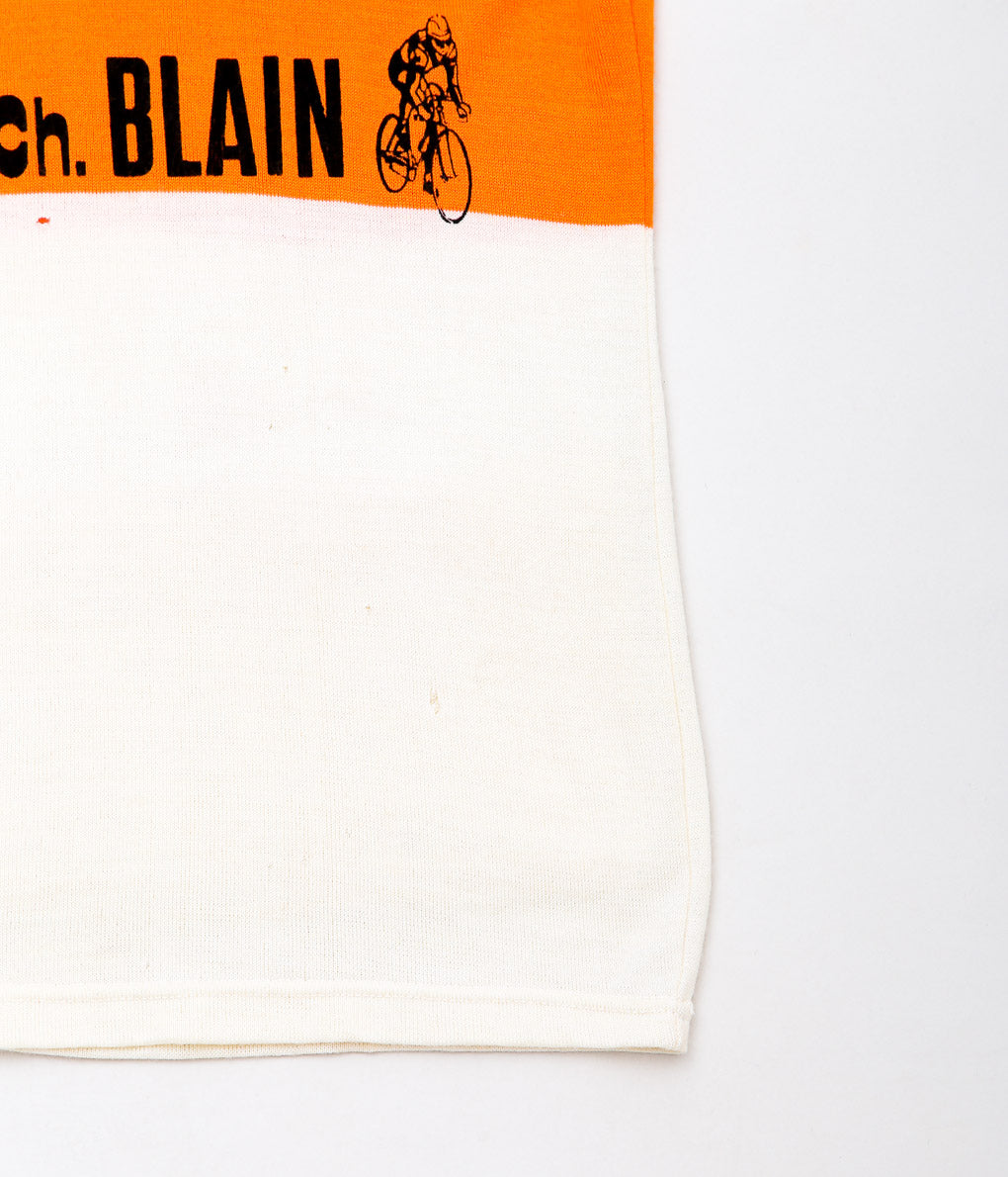 VINTAGE CLOTHING''1960~70's CYCLING WOOL JERSEY'' (ECRU×BLUE×ORANGE)