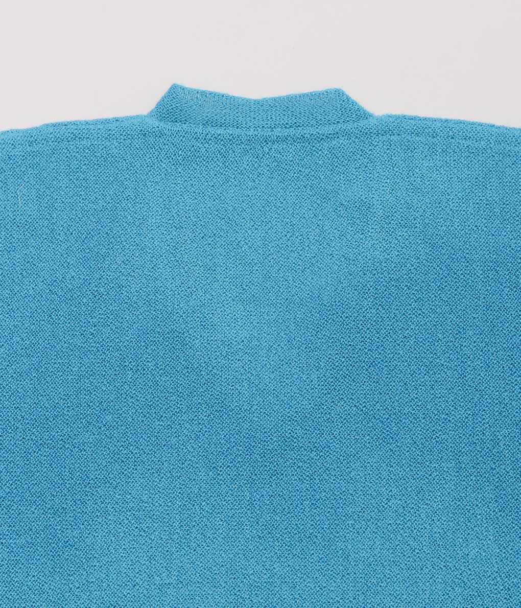 FANNI LEMMERMAYER ''2PLY V-NECK PULLOVER PLANE BELL SLEEVE'' (535 (TURQUOISE))