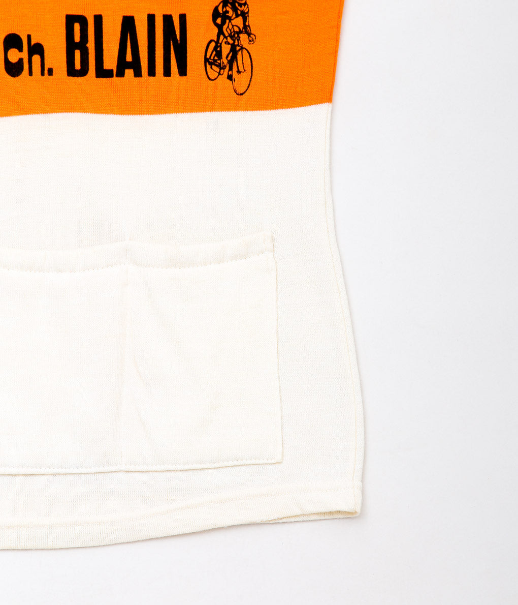 VINTAGE CLOTHING''1960~70's CYCLING WOOL JERSEY'' (ECRU×BLUE×ORANGE)