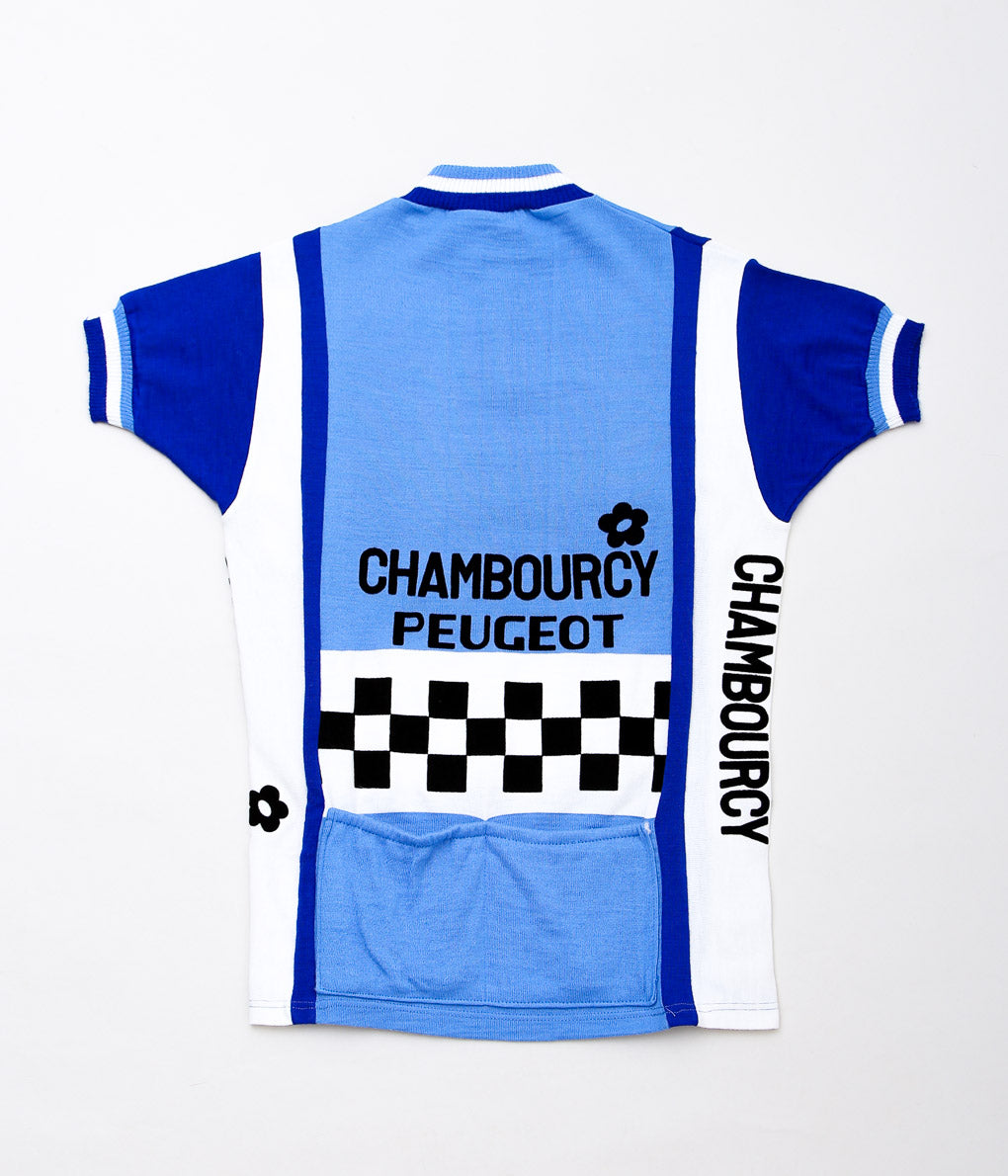VINTAGE CLOTHING''1960~70's CYCLING WOOL JERSEY'' (LT BLUE)