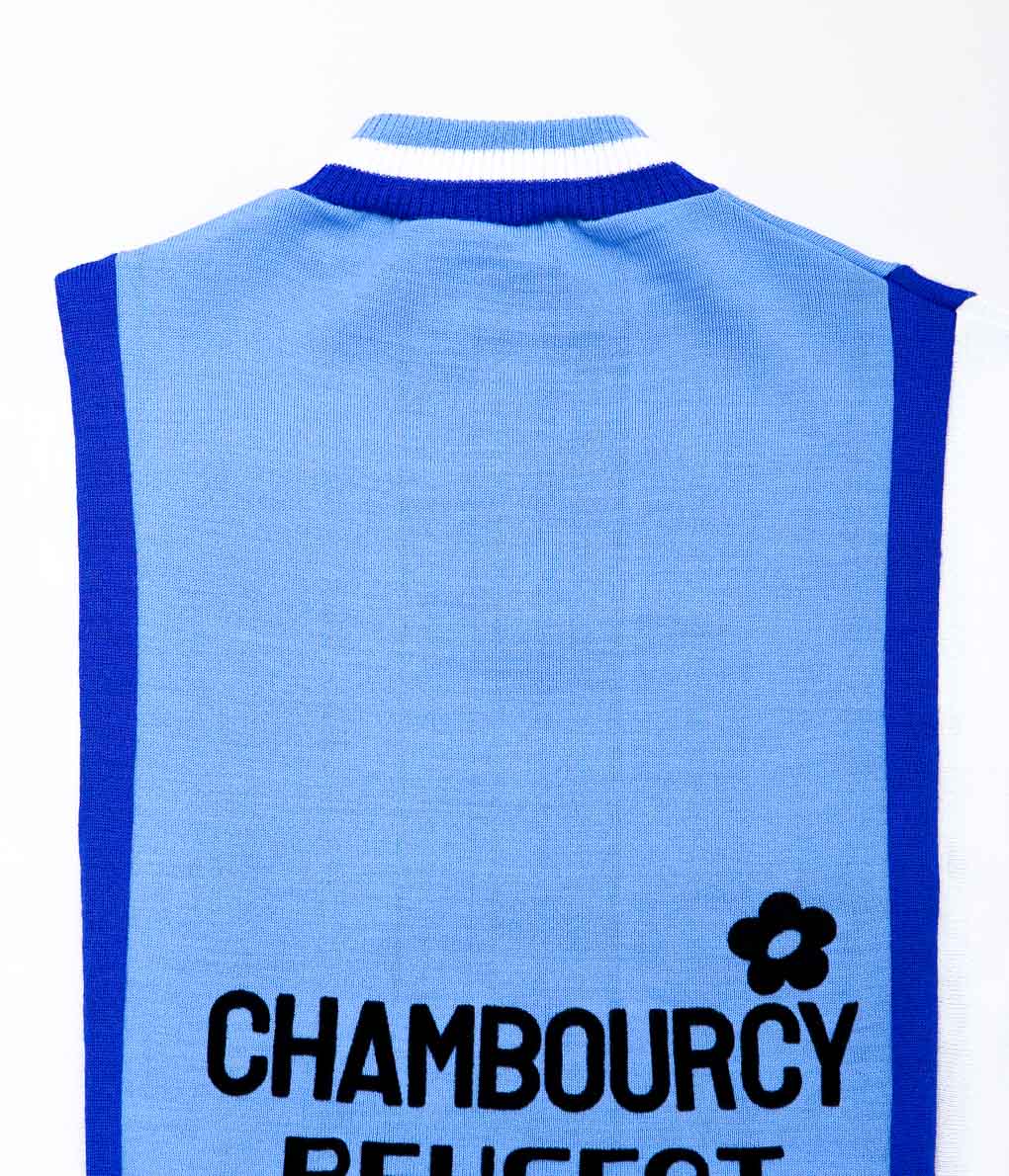 VINTAGE CLOTHING''1960~70's CYCLING WOOL JERSEY'' (LT BLUE)