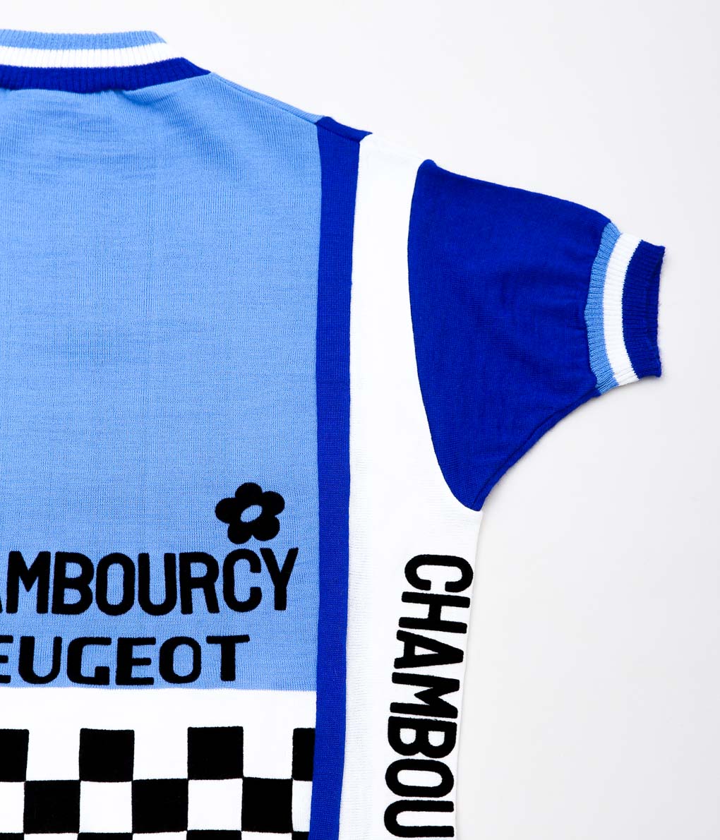 VINTAGE CLOTHING''1960~70's CYCLING WOOL JERSEY'' (LT BLUE)