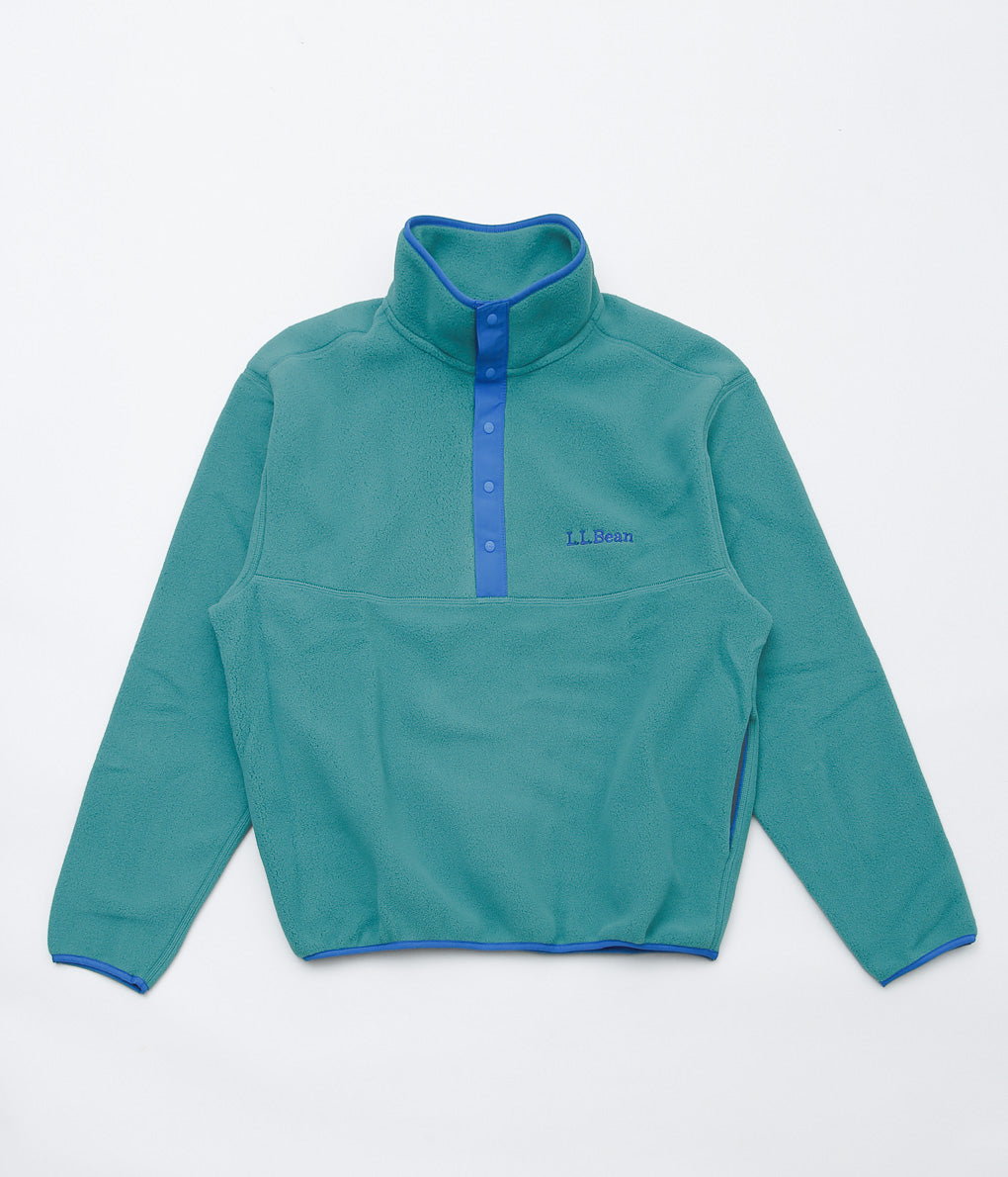 LL BEAN ''BEAN'S CLASSIC SNAP FLEECE II PULLOVER ADULTS ''(RUSTIC GREEN)