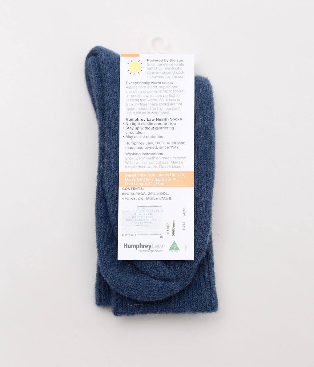 HUMPHREY LAW ''BULKY ALPACA WOOL BLEND'' (DENIM)