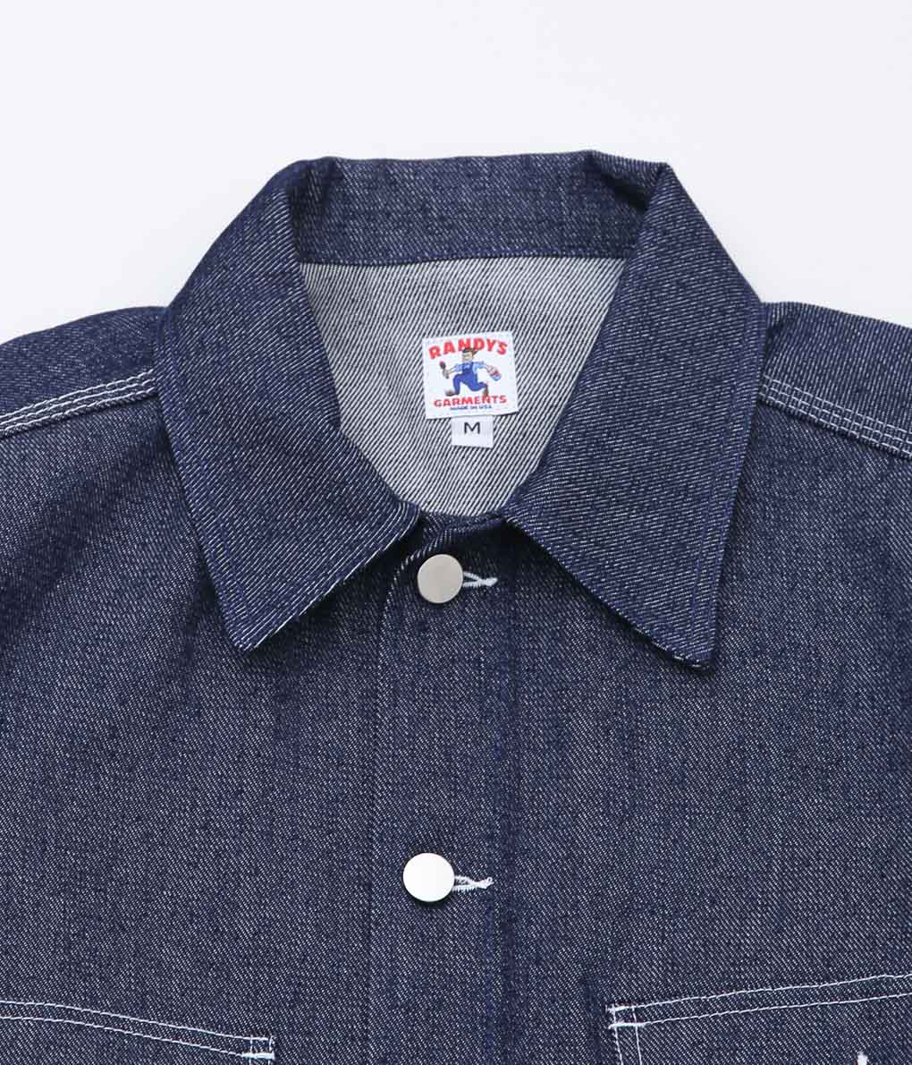 RANDY'S GARMENTS ''OVER SHIRT'' (INDIGO LEFT HAND TWISTER DENIM)