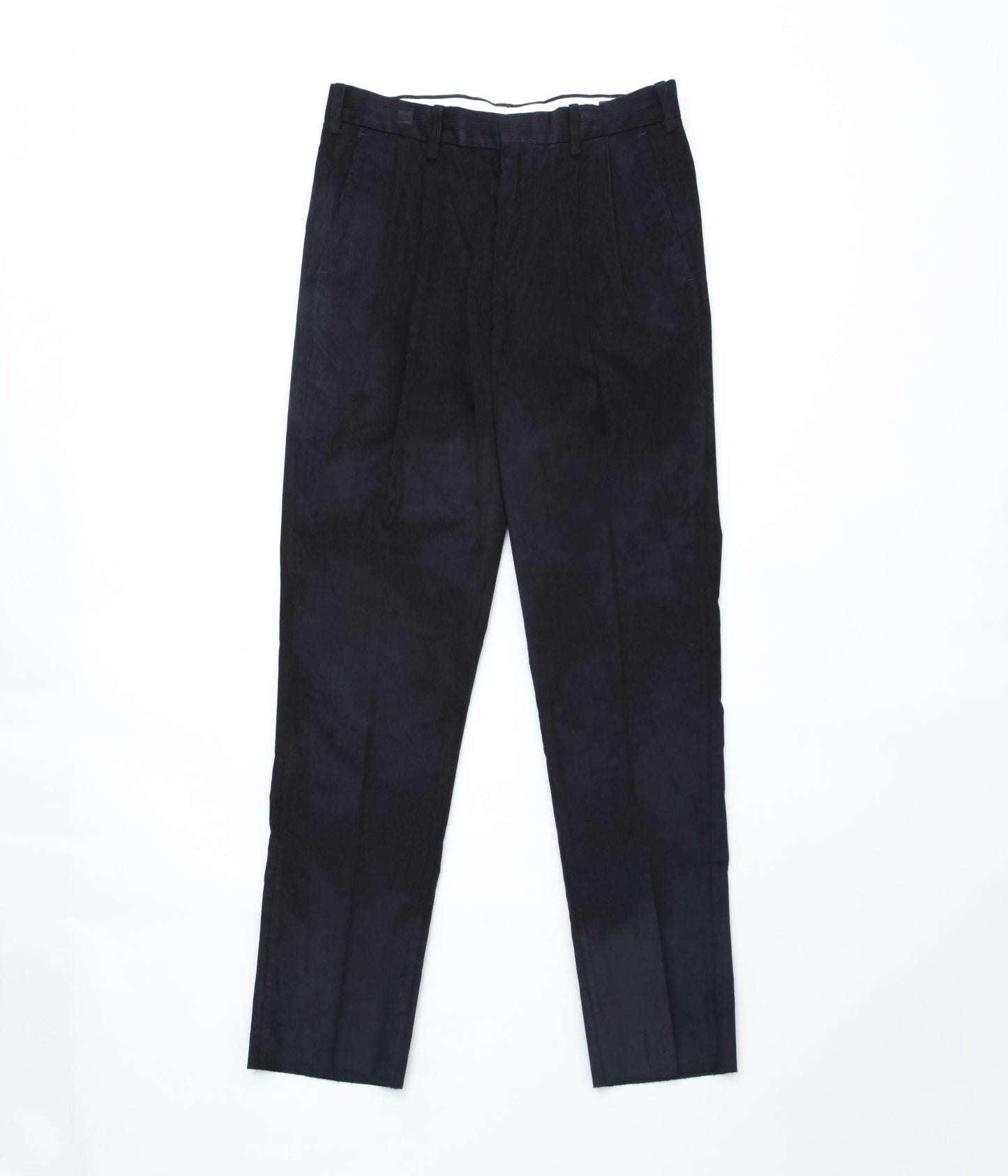 ALL AMERICAN KHAKIS ''DALTON FEATHER CORD DOUBLE PLEATS'' (BLACK CORDUROY)