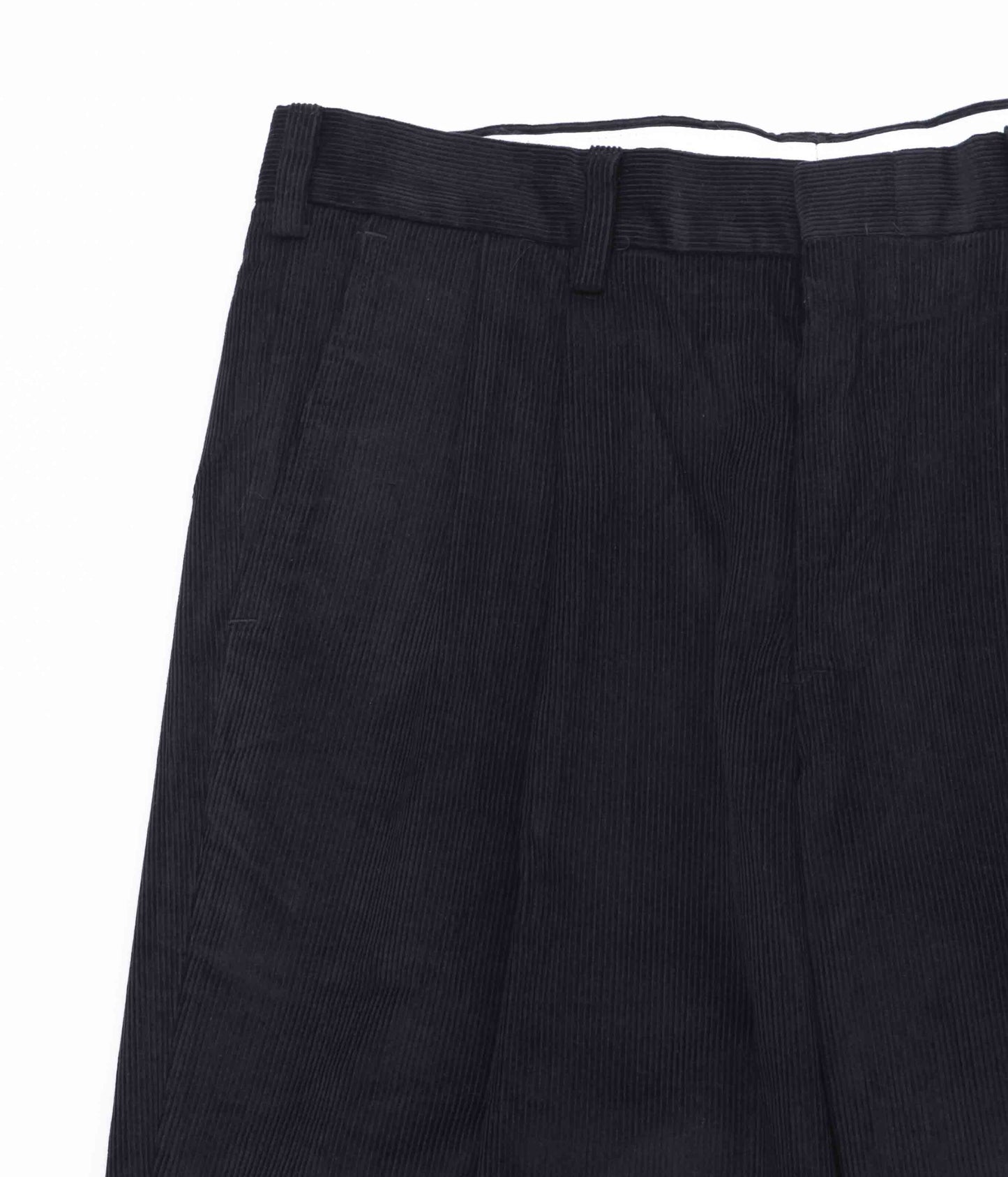 ALL AMERICAN KHAKIS ''DALTON FEATHER CORD DOUBLE PLEATS'' (BLACK CORDUROY)