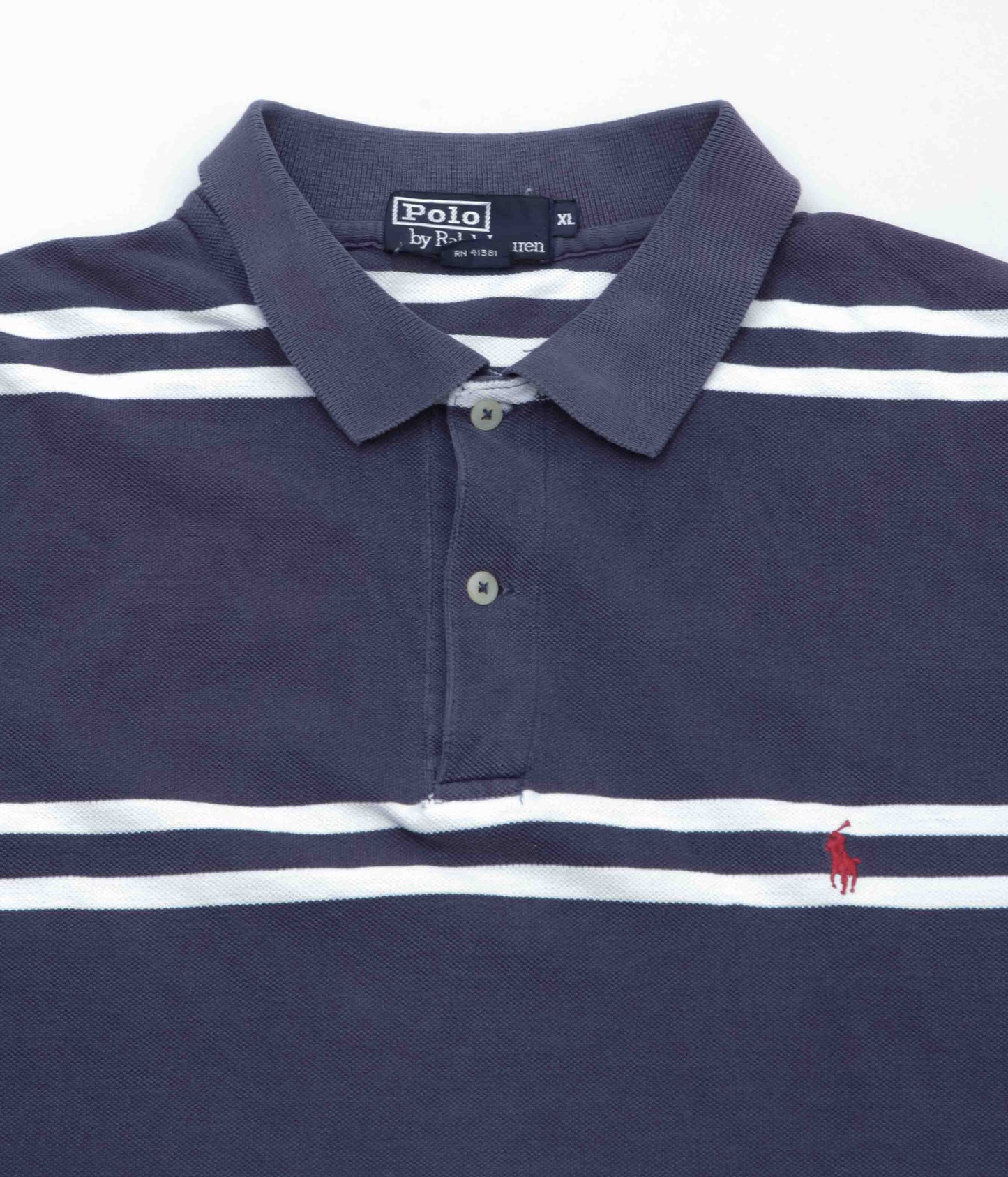 VINTAGE CLOTHING ''USED POLO RALPH LAUREN POLO SHIRTS'' (NAVY)