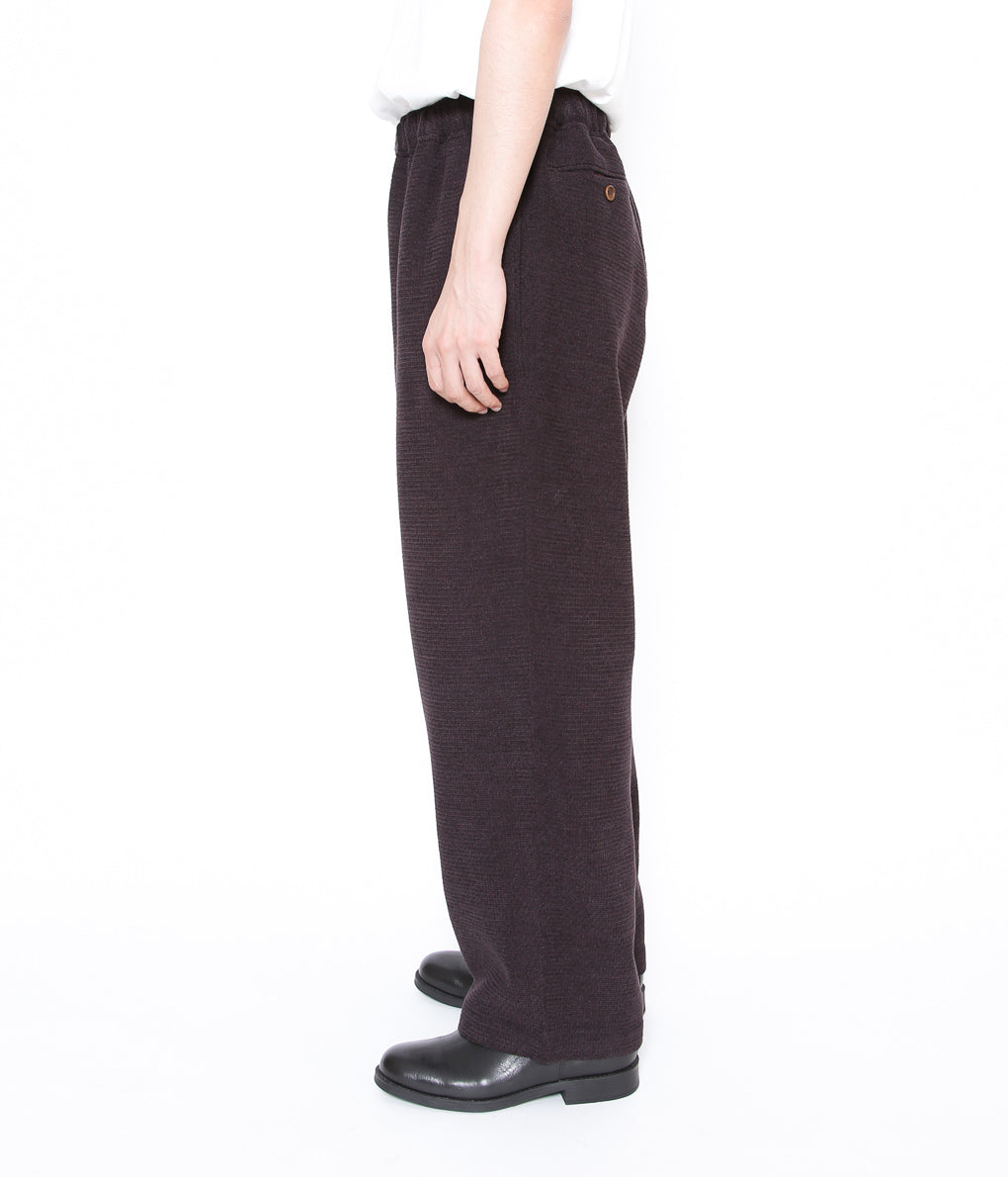 GORSCH ''WOOL RAYON VELVET YARN EASY TROUSERS'' (BROWN)