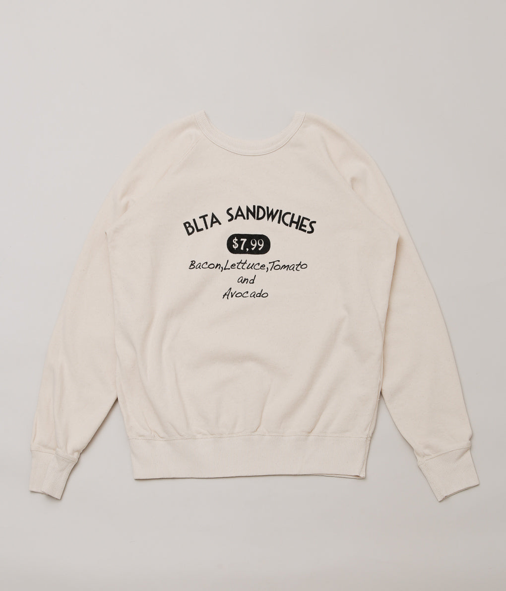 MIXTA ''BLTA SANDWICHES CREW NECK SWEAT'' (NATURAL)