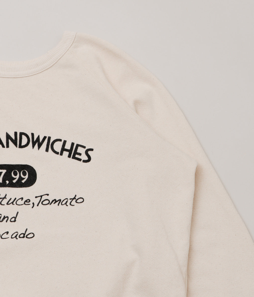 MIXTA ''BLTA SANDWICHES CREW NECK SWEAT'' (NATURAL)