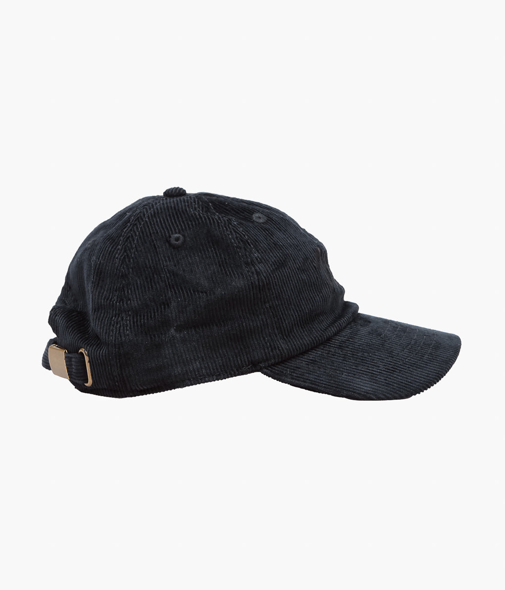 STUDIO WEAREALLANIMALS × MAIDENS SHOP ''ESSENTIAL SCRIPT LOGO CAP CORDUROY'' (BLACK)