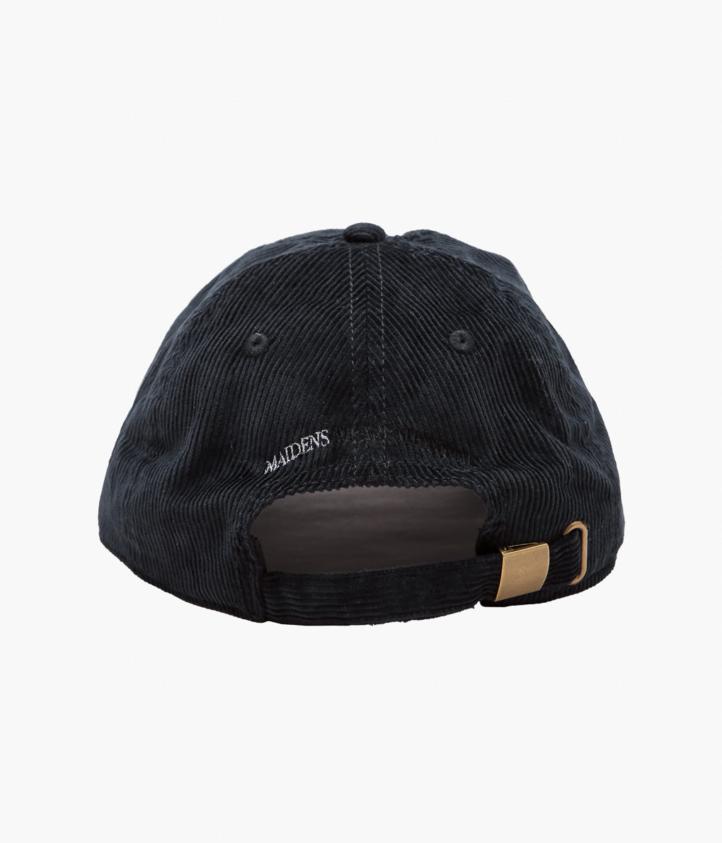 STUDIO WEAREALLANIMALS × MAIDENS SHOP ''ESSENTIAL SCRIPT LOGO CAP CORDUROY'' (BLACK)