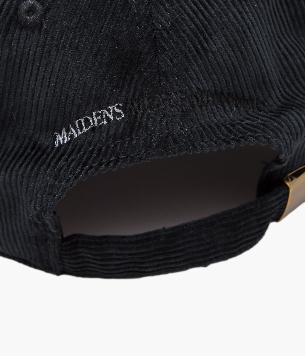 STUDIO WEAREALLANIMALS × MAIDENS SHOP ''ESSENTIAL SCRIPT LOGO CAP CORDUROY'' (BLACK)