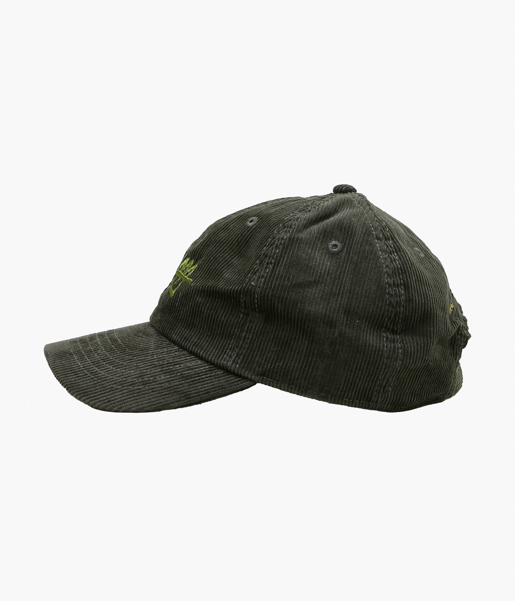 STUDIO WEAREALLANIMALS × MAIDENS SHOP ''ESSENTIAL SCRIPT LOGO CAP CORDUROY'' (DARK GREEN)