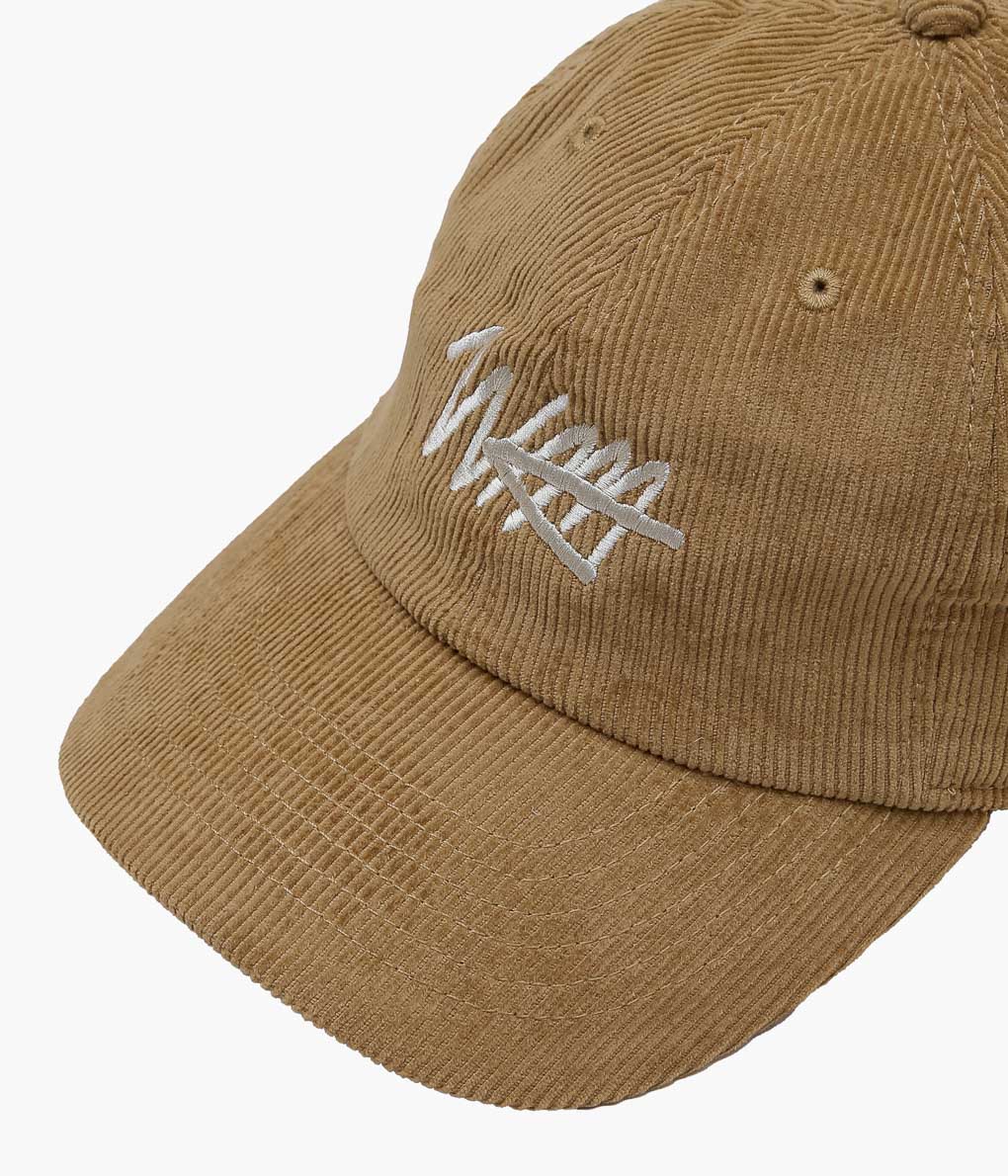 STUDIO WEAREALLANIMALS × MAIDENS SHOP ''ESSENTIAL SCRIPT LOGO CAP CORDUROY'' (TAN)