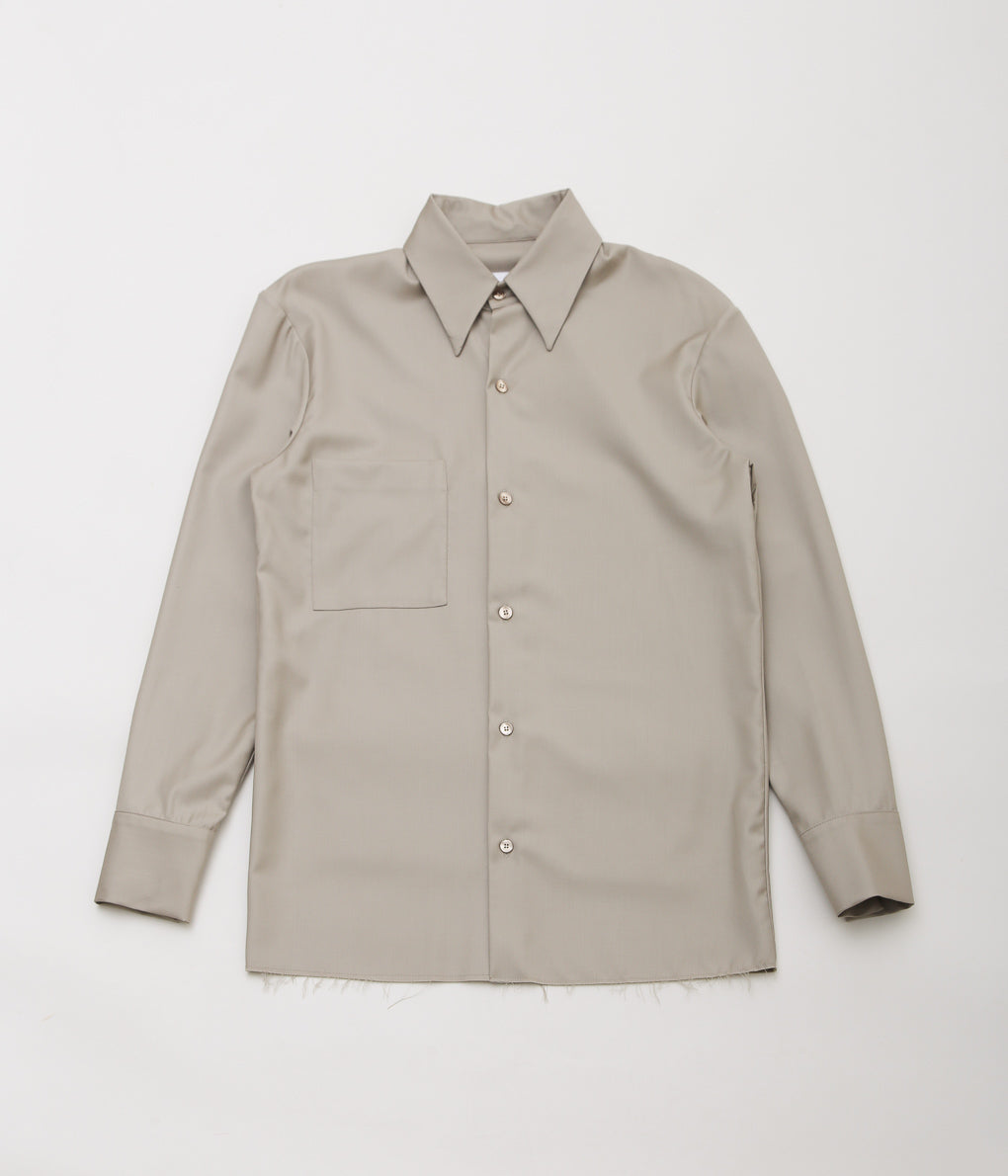 GABRIELA COLL GARMENTS ''NO.168 LORO PIANA POCKET WOOL SHIRT