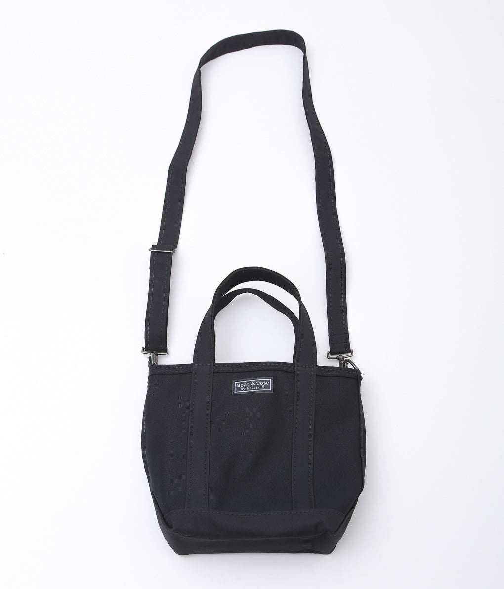 LL BEAN ''BOAT AND TOTE 80 CROSSBODY ZIP TOP SMALL''(BLACK)