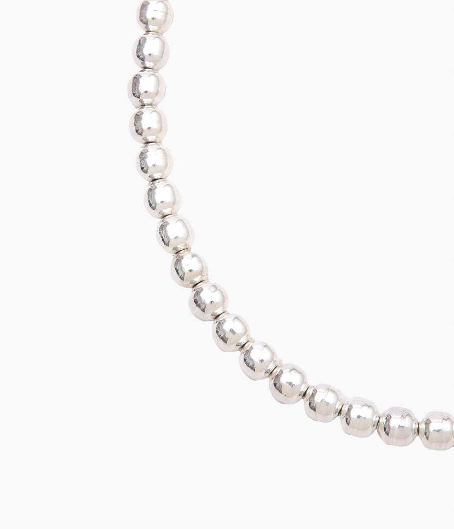 ERICKA NICOLAS BEGAY ''NAVAJO PEARL 7MM 35CM'' (SILVER)
