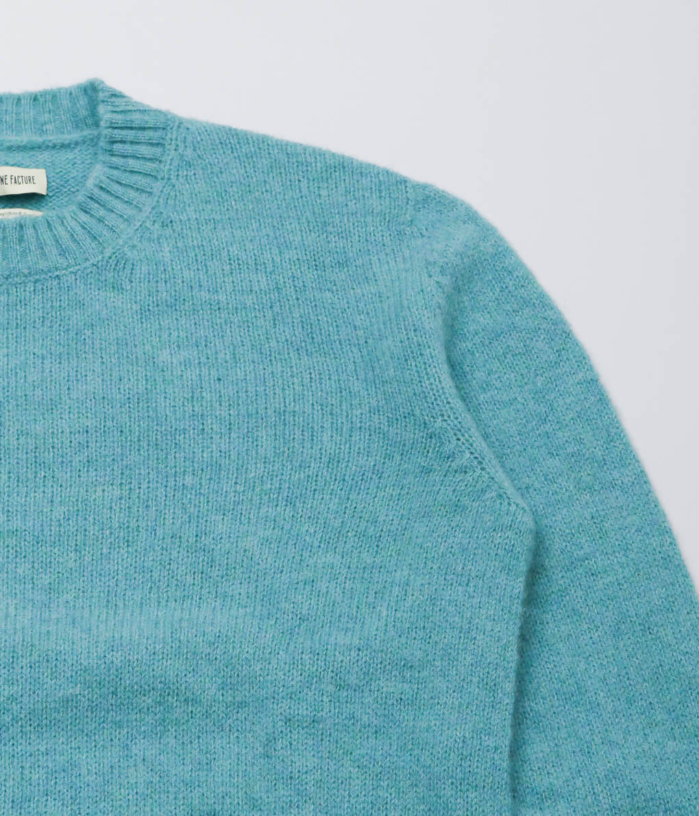 DE BONNE FACTURE ''SHAGGY SHEEP SWEATER''(WATERFALL)