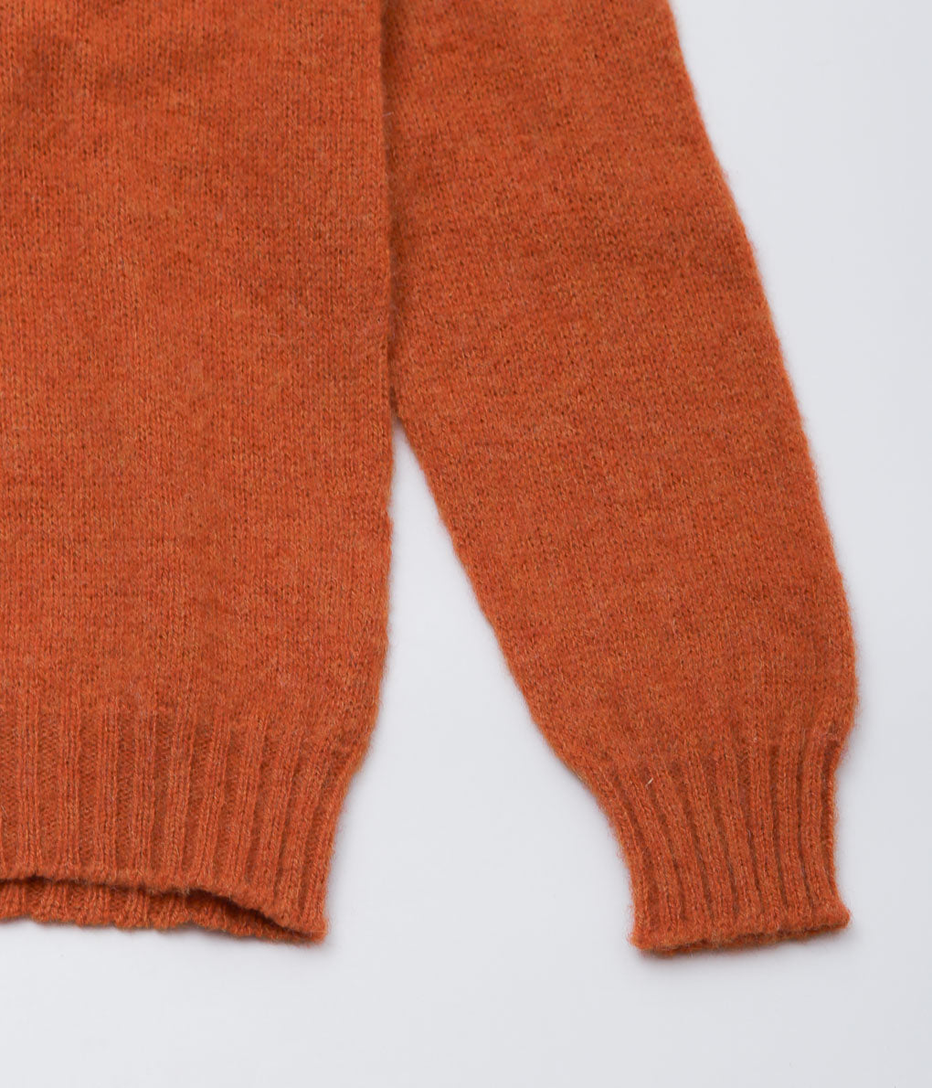 DE BONNE FACTURE ''SHAGGY SHEEP SWEATER'' (BURNT ORANGE)