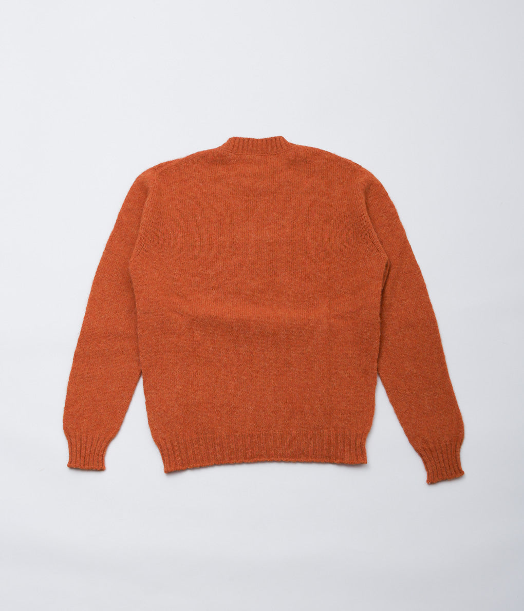 DE BONNE FACTURE ''SHAGGY SHEEP SWEATER'' (BURNT ORANGE)