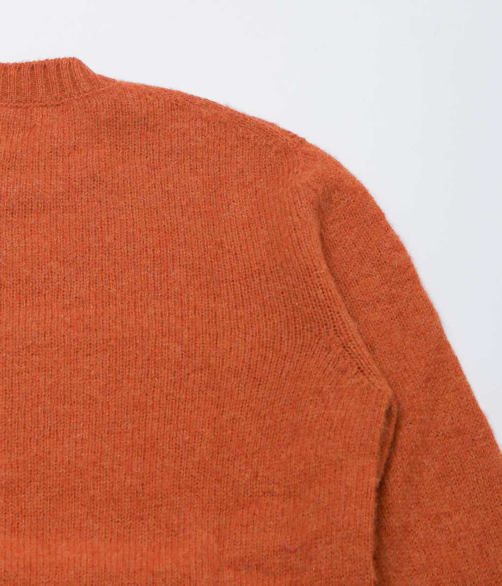 DE BONNE FACTURE ''SHAGGY SHEEP SWEATER'' (BURNT ORANGE)