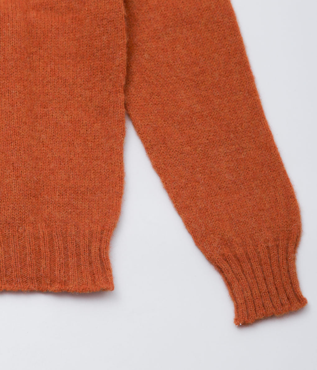 DE BONNE FACTURE ''SHAGGY SHEEP SWEATER'' (BURNT ORANGE)