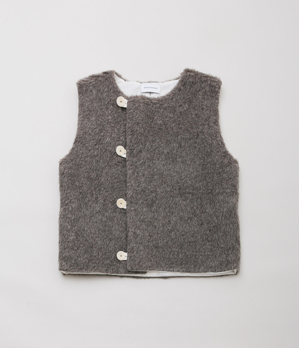 MAISON DOUILLET ''LE GILET D'ALPAGE'' (NATURAL GRAY)