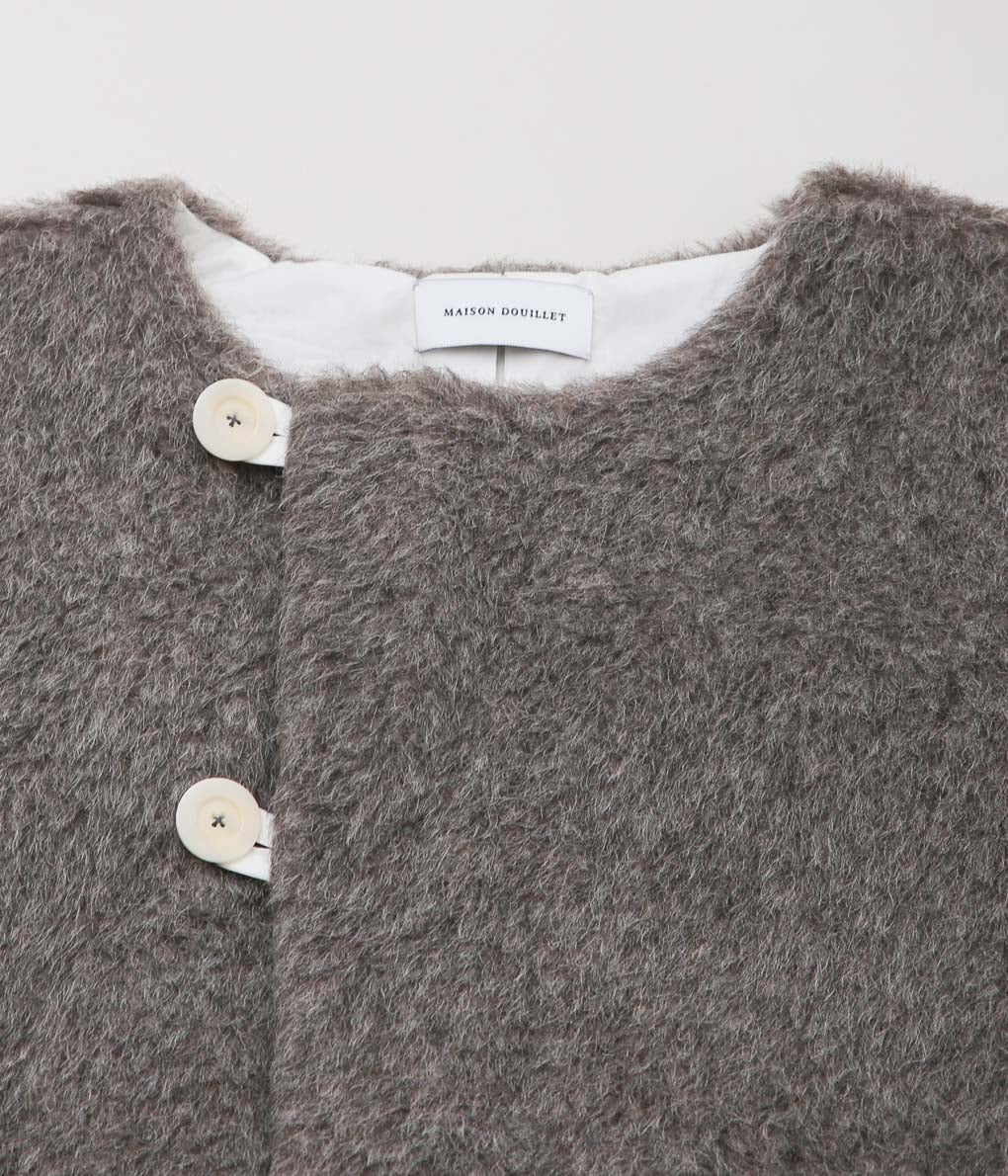 MAISON DOUILLET ''LE GILET D'ALPAGE'' (NATURAL GRAY)
