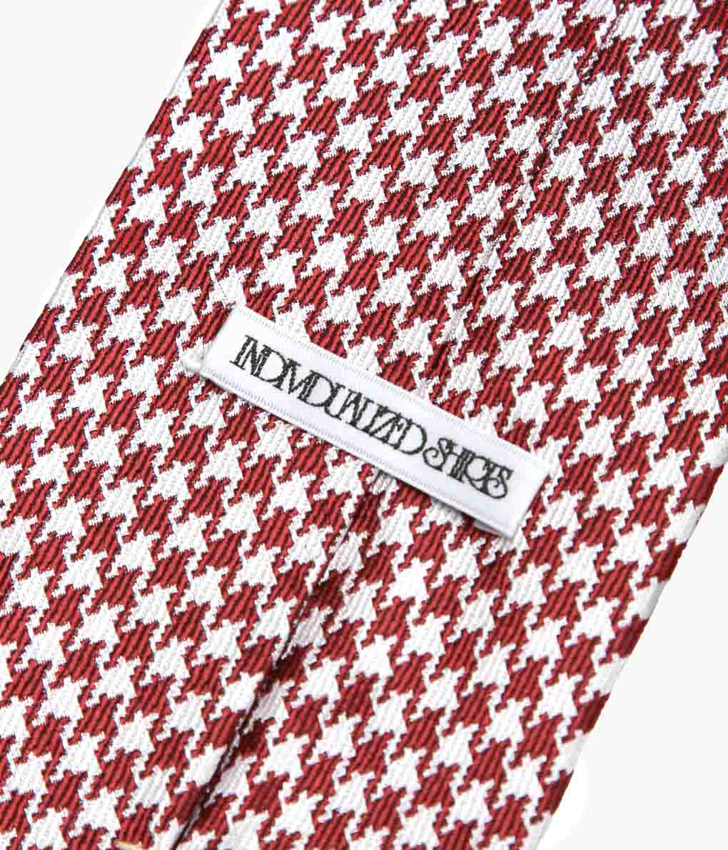 INDIVIDUALIZED ACCEROIES ''HOUNDSTOOTH TIE'' (RED)