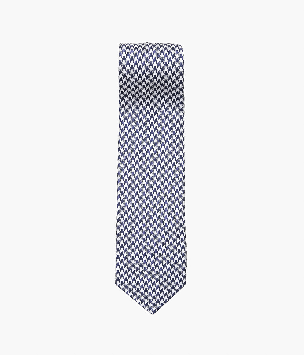 INDIVIDUALIZED ACCEROIES ''HOUNDSTOOTH TIE'' (NAVY)