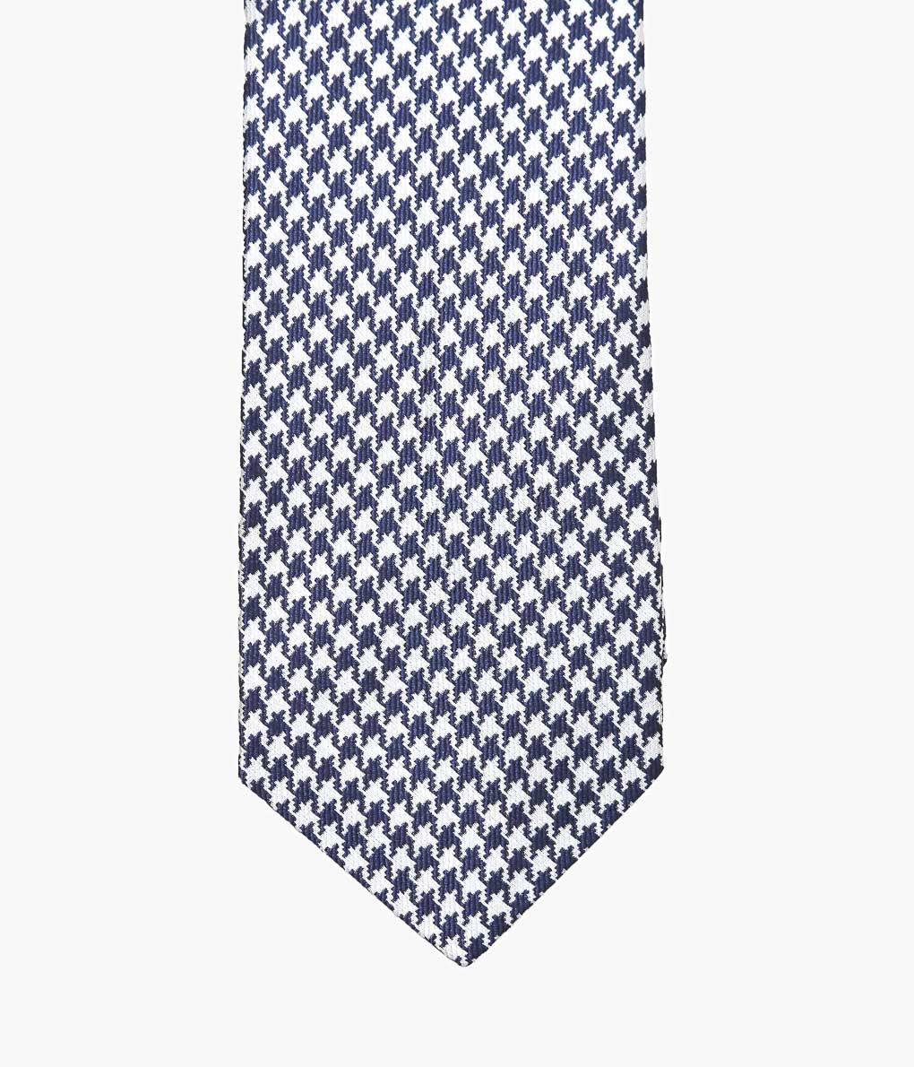 INDIVIDUALIZED ACCEROIES ''HOUNDSTOOTH TIE'' (NAVY)