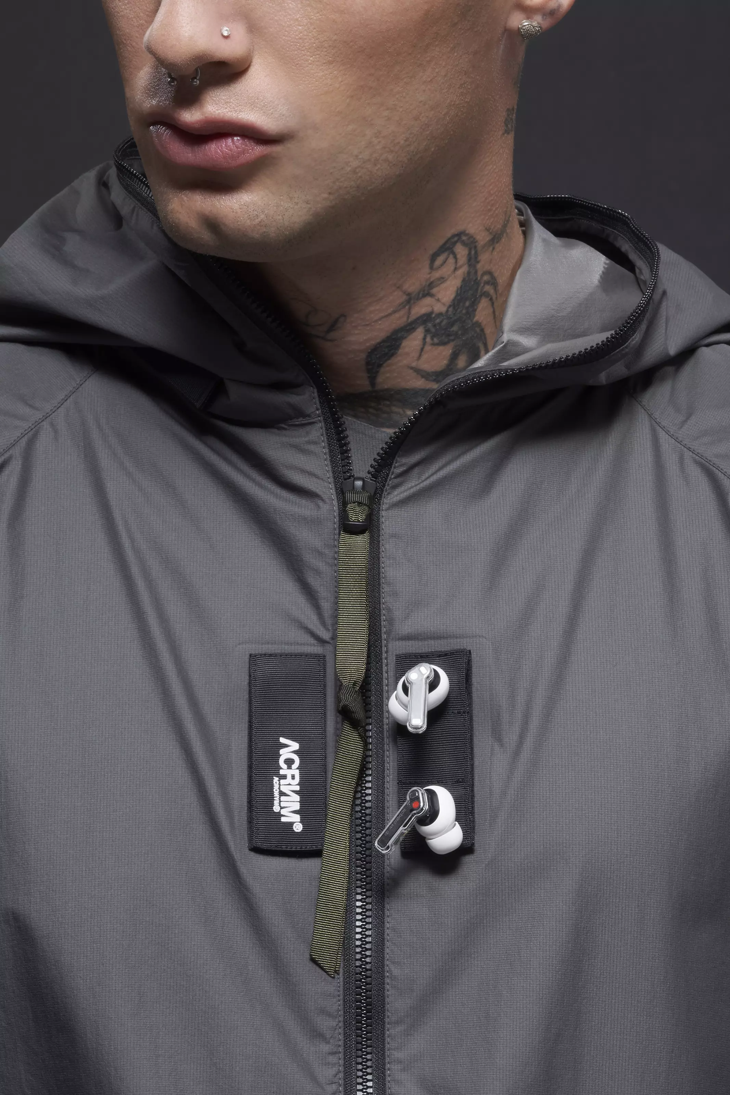 ACRONYM "J118-WS Packable Windstopper® Active Shell™ Jacket Gen. 1"(GRAY)