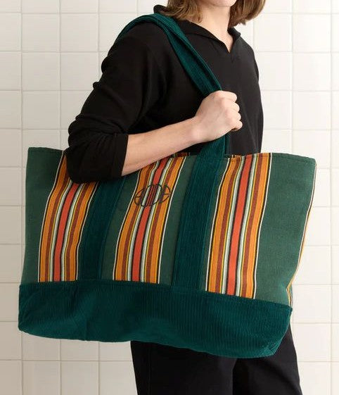 BODE ''PARAKEET STRIPE TOTE'' (GREEN MULTI)
