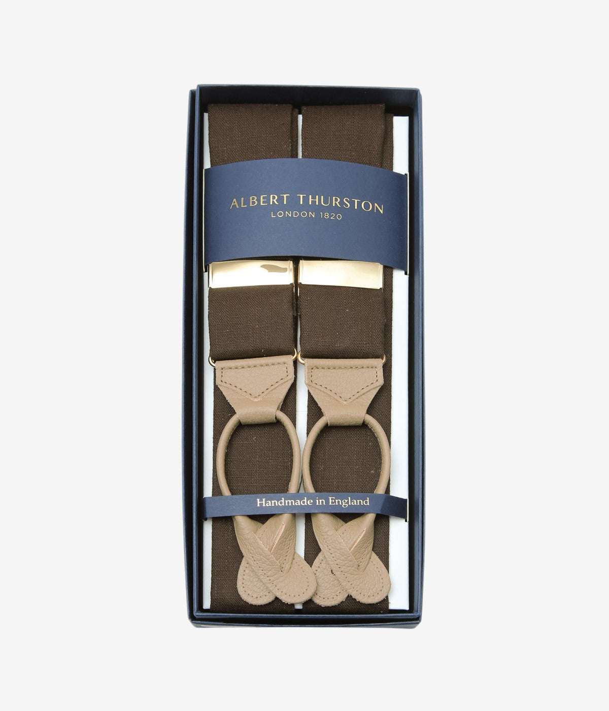ALBERT THURSTON ''RUNNER LEATHER END｜SHIRTING/LININGS 38MM
