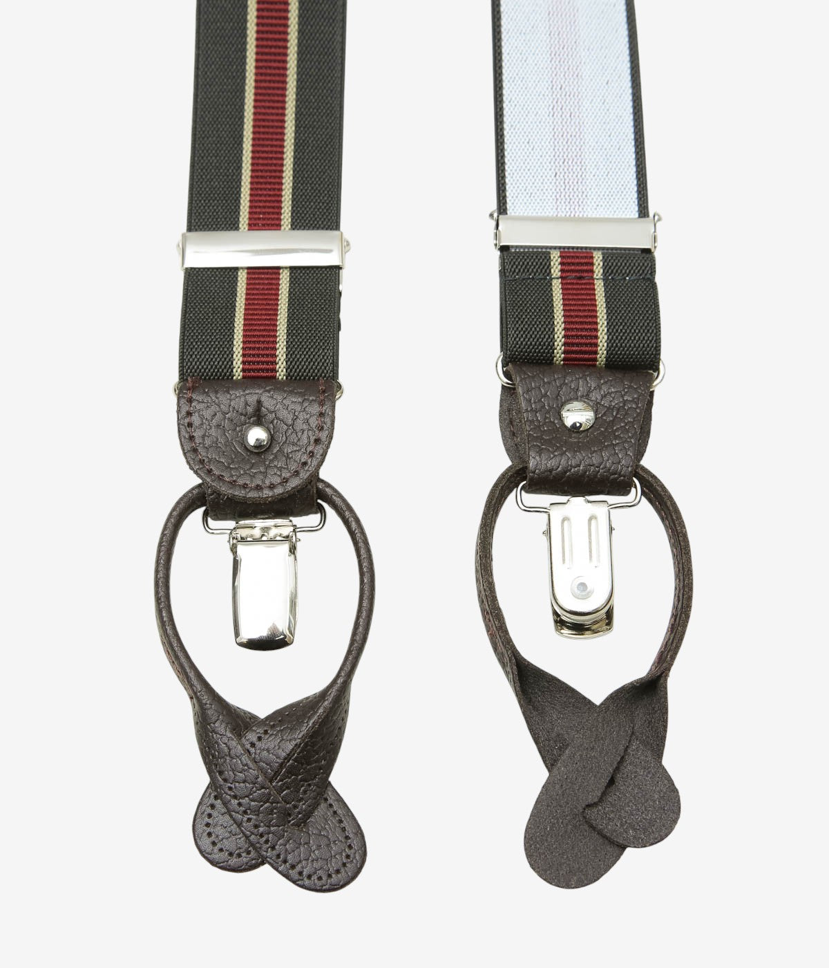 ALBERT THURSTON ''TWO IN ONE|ELASTIC 35MM'' (KHAKI STRIPE)