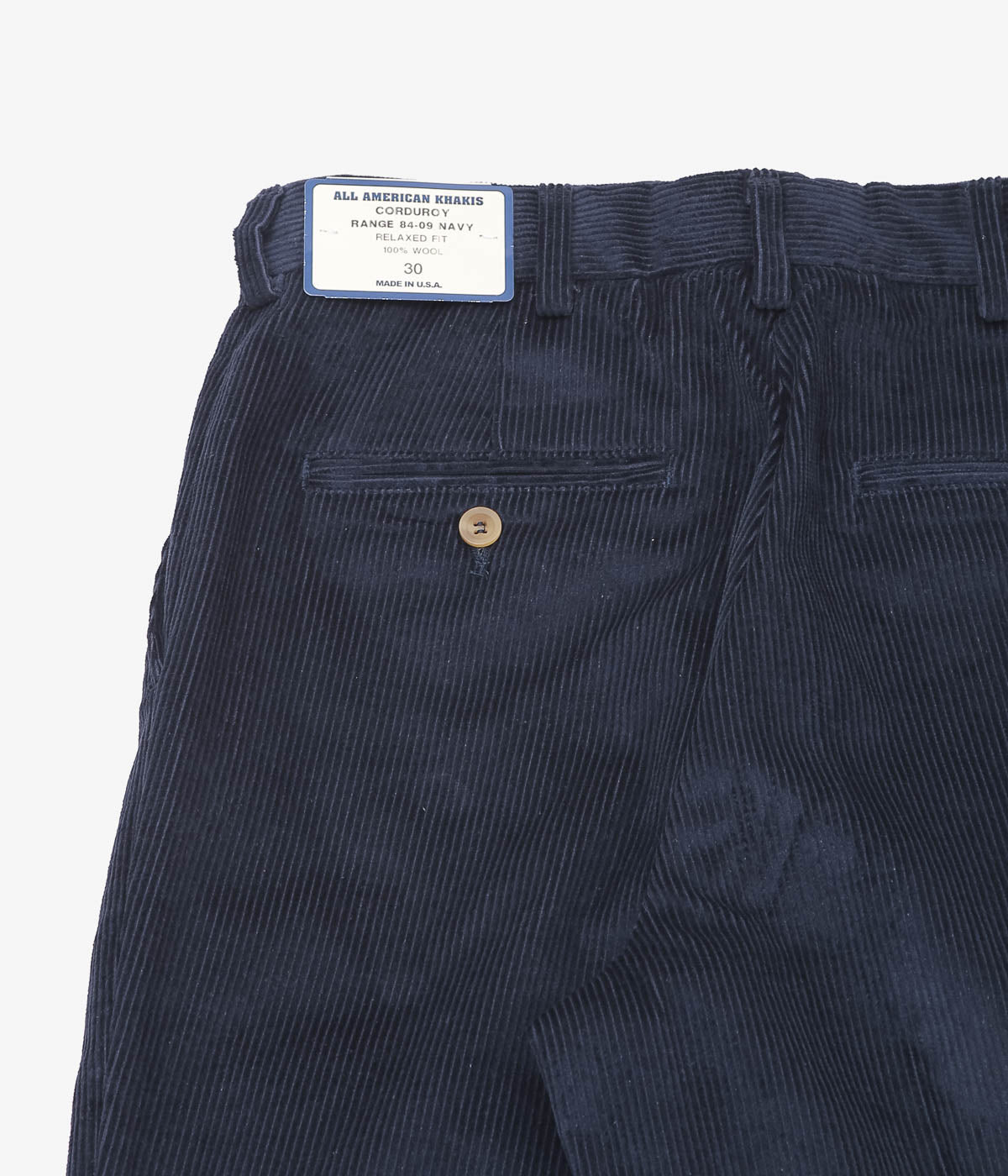 ALL AMERICAN KHAKIS ''CORDUROY(RELAXED FIT)'' (NAVY)