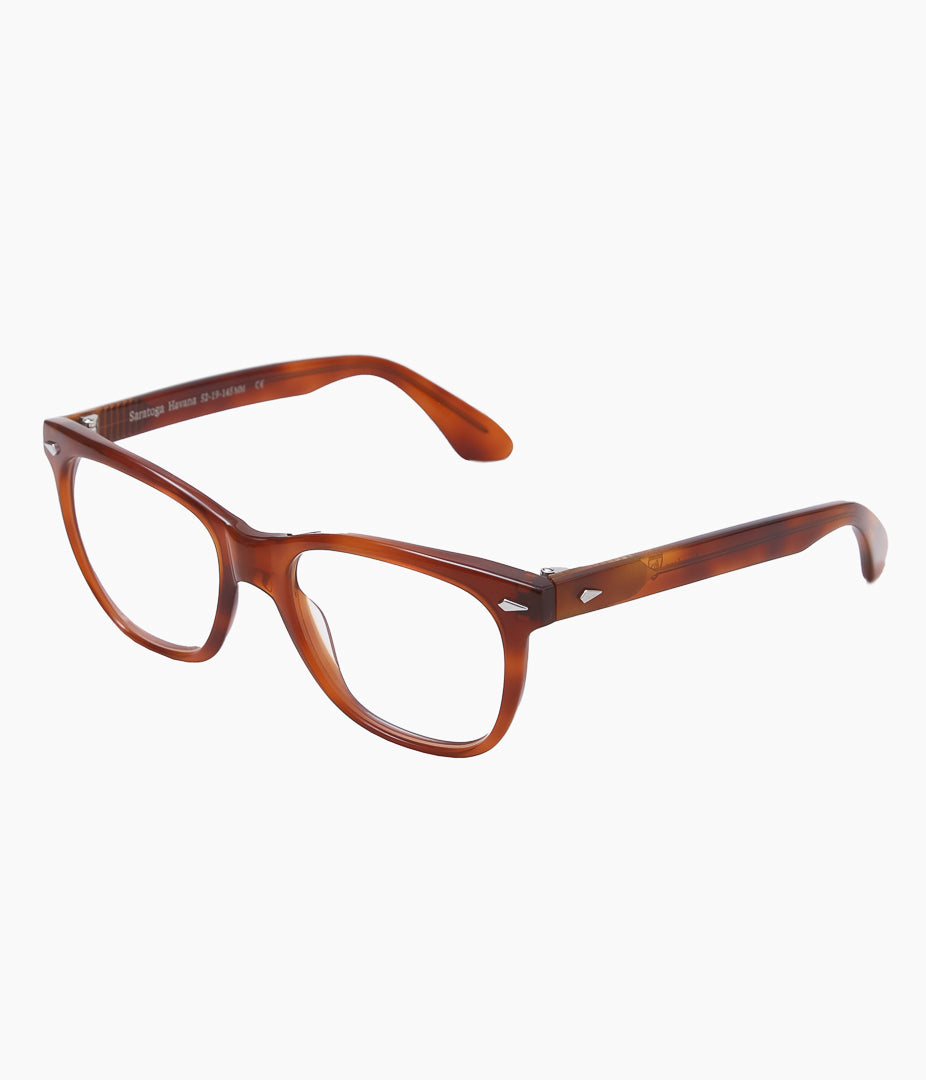 AMERICAN OPTICAL ``SARATOGA'' (HAVANA/CLEAR LENS)