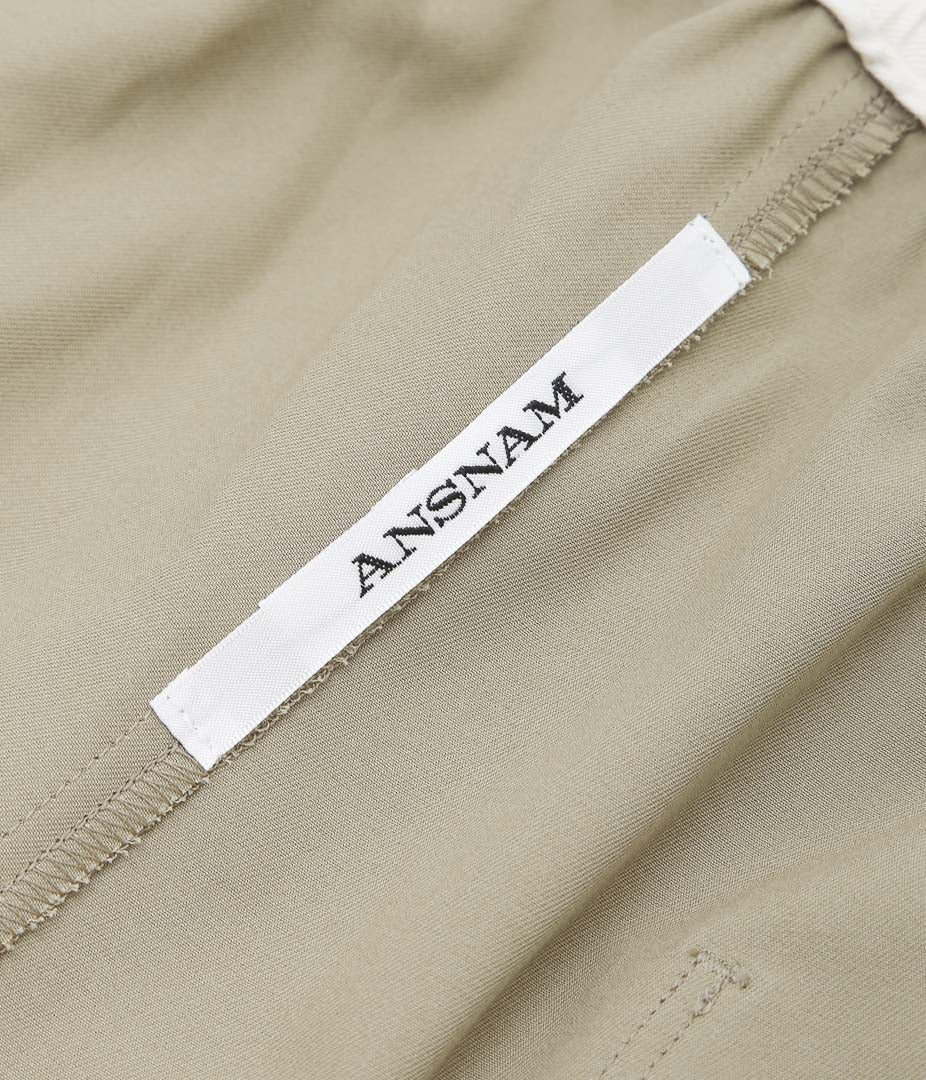 ANSNAM ''DRY SHORT PANTS|COTTON GABARDINE'' (BEIGE)