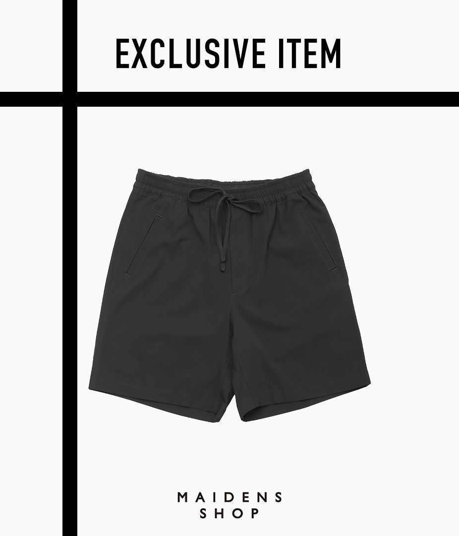 ANSNAM ''DRY SHORT PANTS|COTTON GABARDINE'' (BLACK)