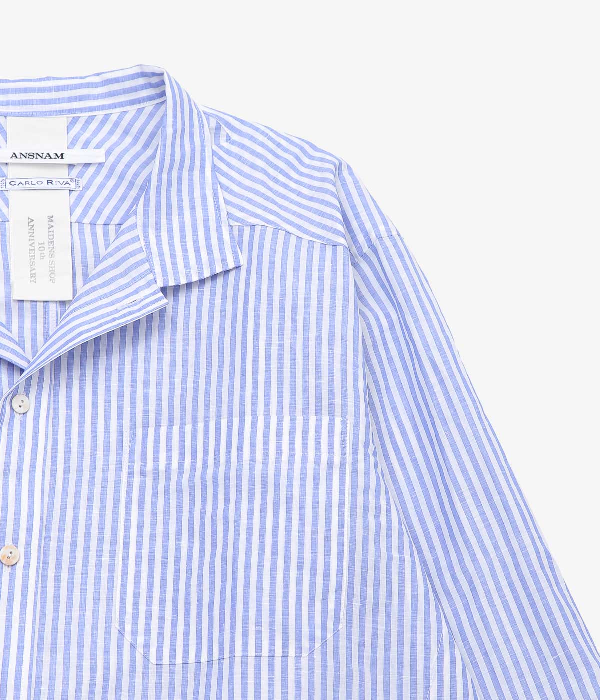 ANSNAM ''EX SHIRT|CARLO RIVA'' (BLUE STRIPE)