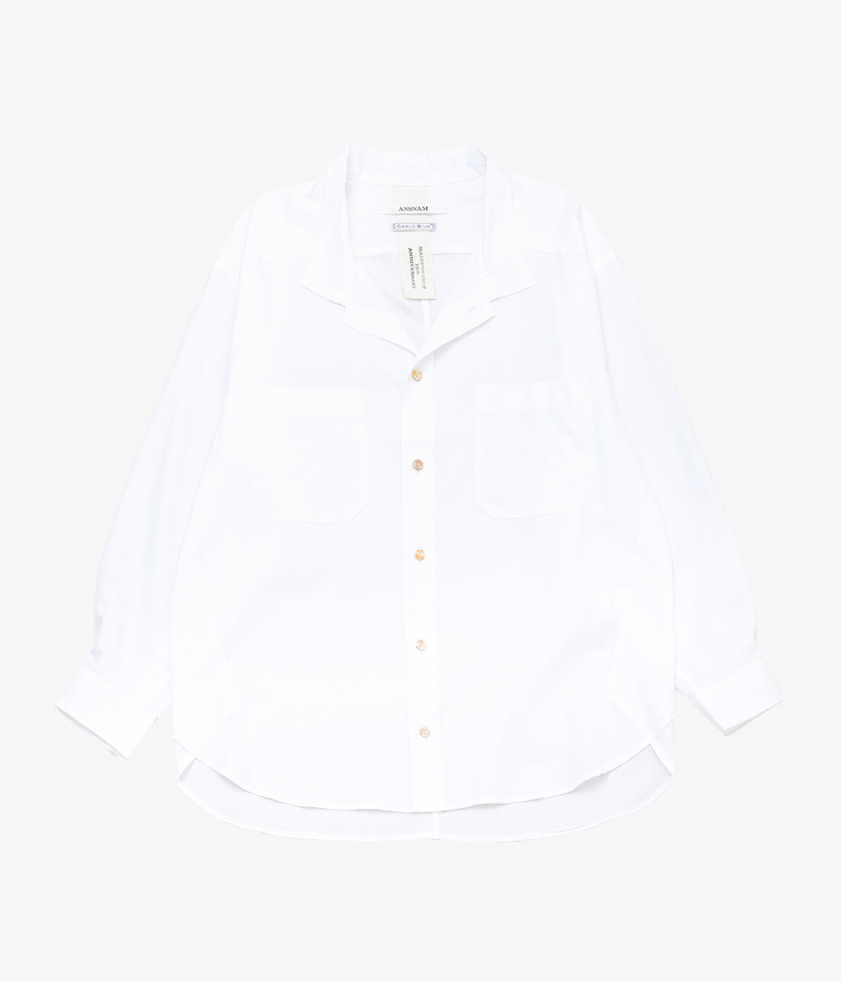 ANSNAM ''EX SHIRT|CARLO RIVA'' (WHITE)